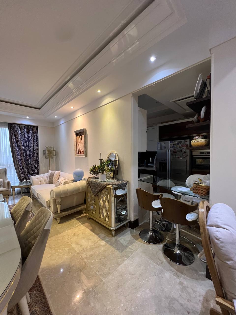 فروش آپارتمان 130 متر قیطریه 3 پارکینگ تراس چیدمان