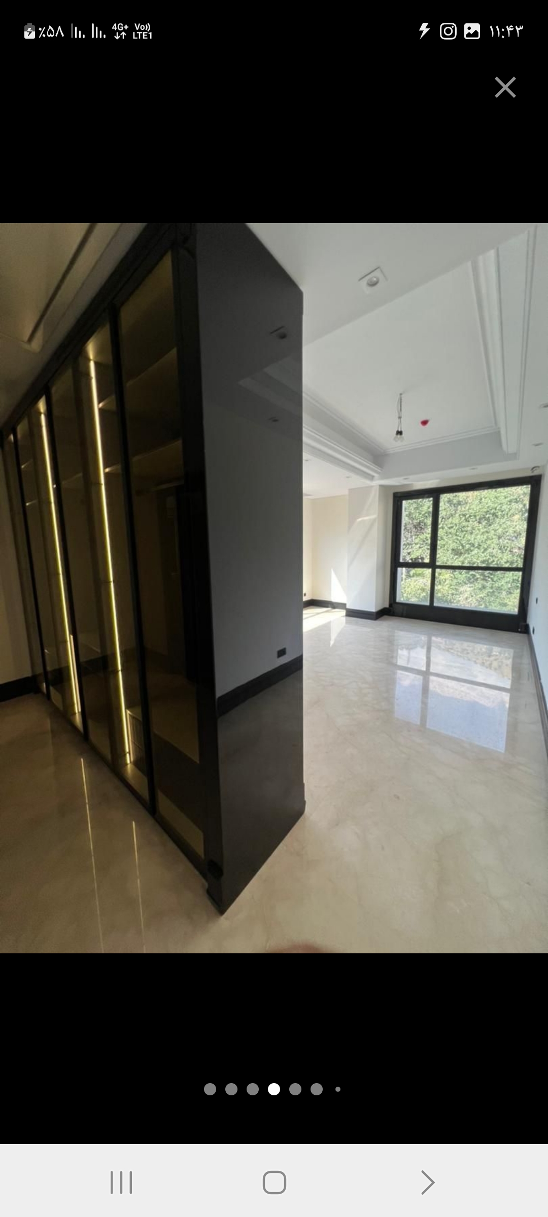 آپارتمان قیطریه 170 متر مدرن لابی من تراس چیدمان