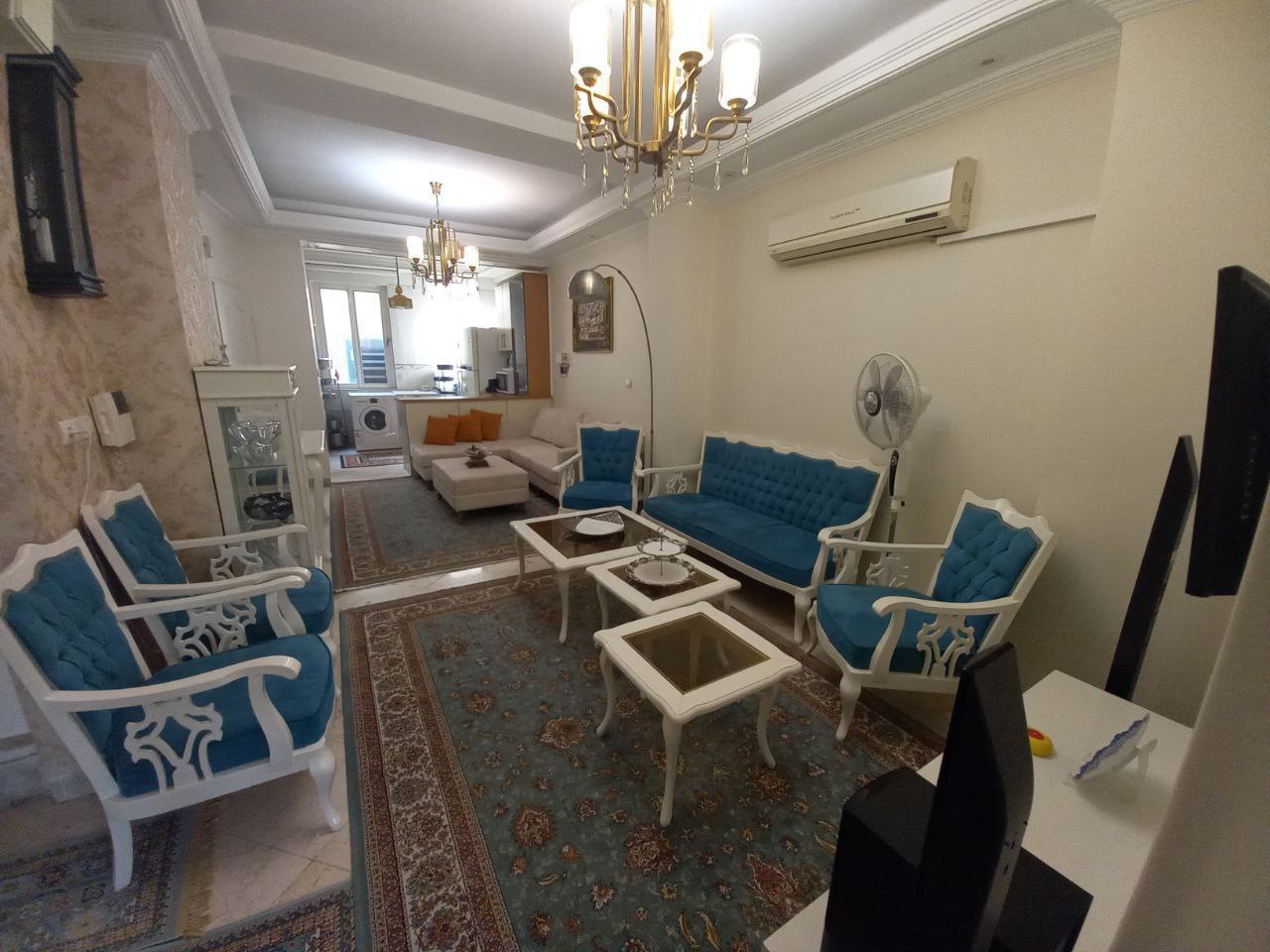 اجاره آپارتمان 70متری، 2خواب، فول امکانات در شمس اباد