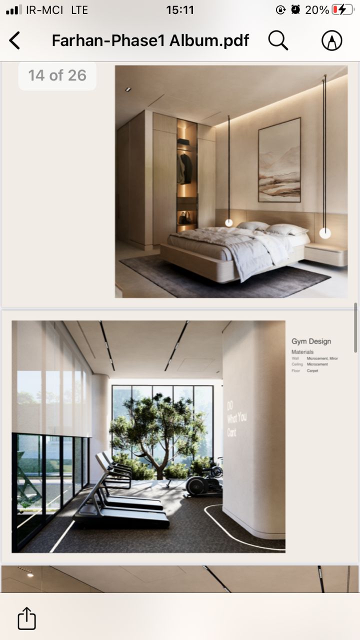 فروش آپارتمان 133 متر فرمانیه شرقی سوپرلوکس مدرن دید ویو